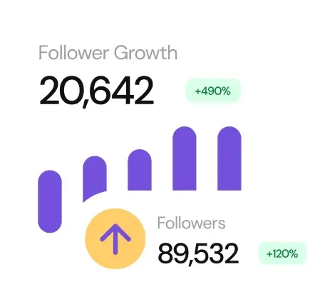 followers growth illustration